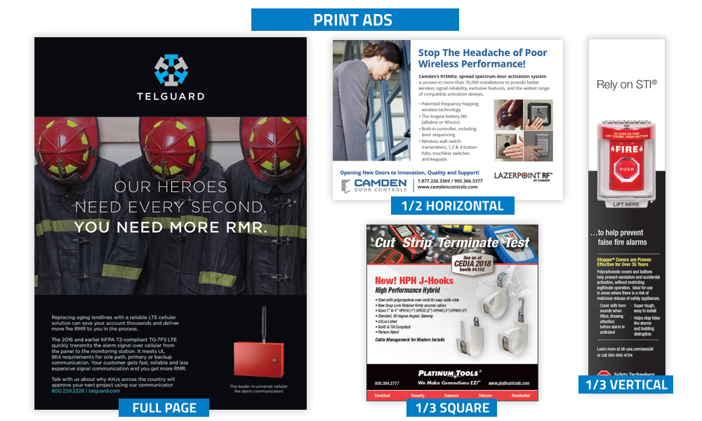 Security Sales & Integration - Print Advertising