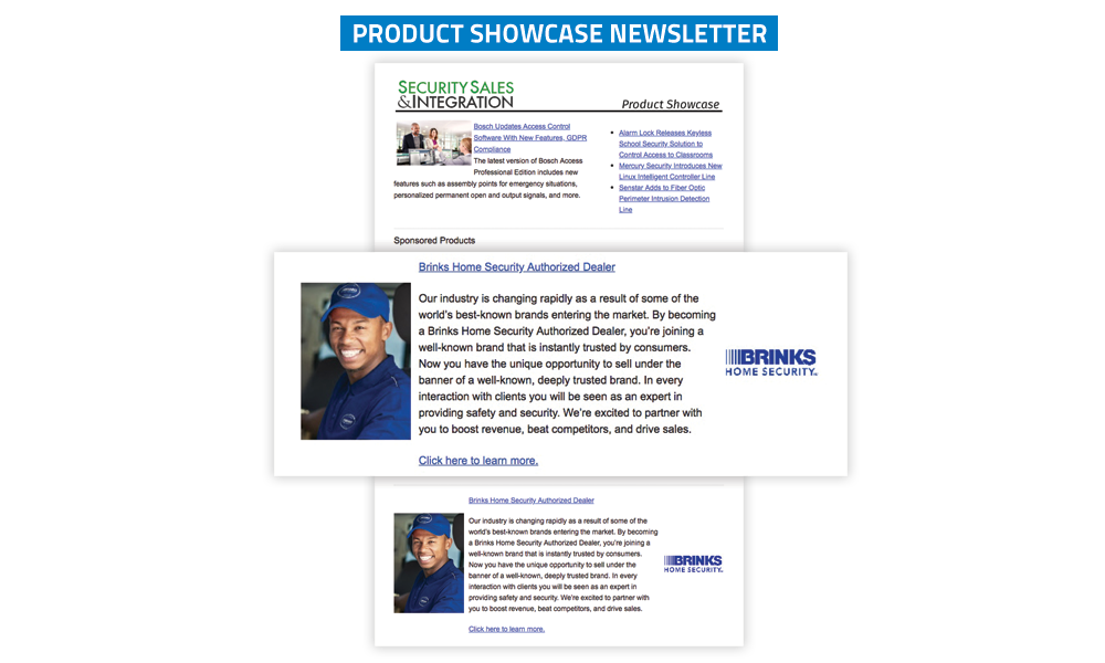 Security Sales & Integration Newsletter - Product Showcase
